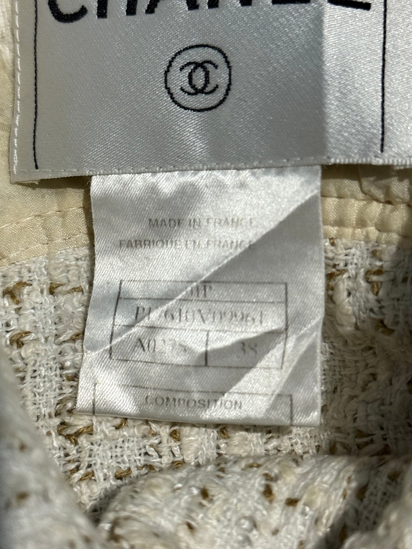 Chanel Beige Tweed Shirt