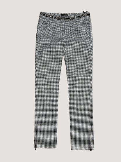 Chanel Cotton Elastane Pants Navy White