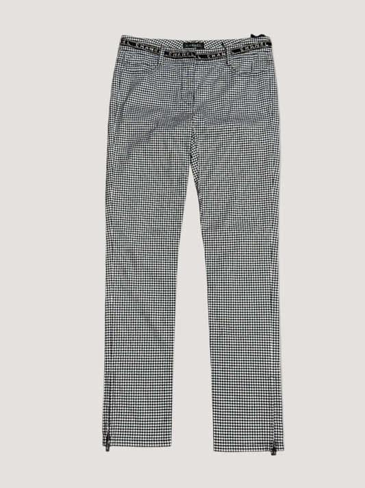 Chanel Cotton Elastane Pants Navy White