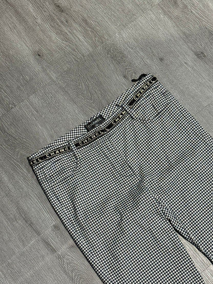 Chanel Cotton Elastane Pants Navy White