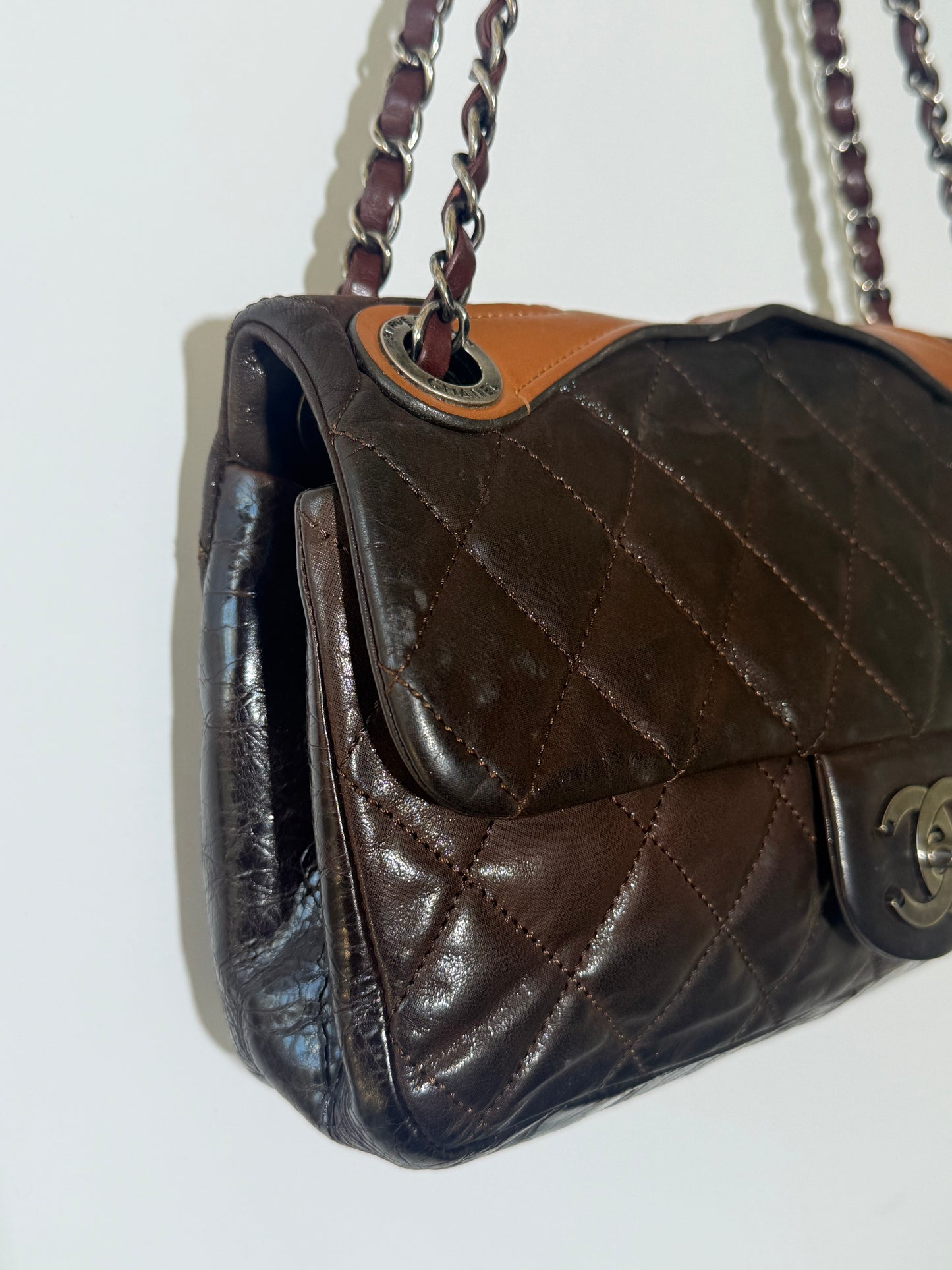 Chanel Brown In The Mix Flap Bag
