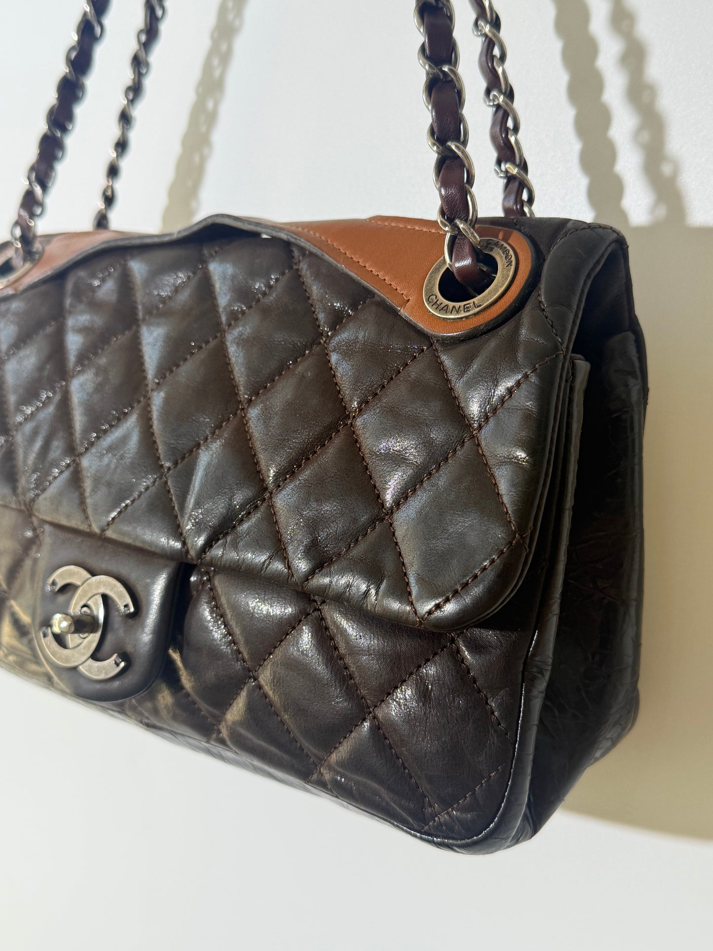 Chanel Brown In The Mix Flap Bag