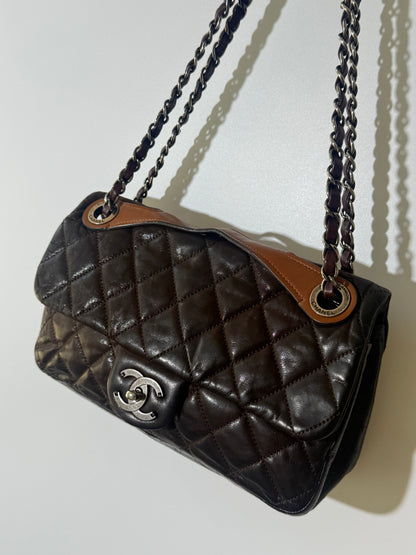 Chanel Brown In The Mix Flap Bag