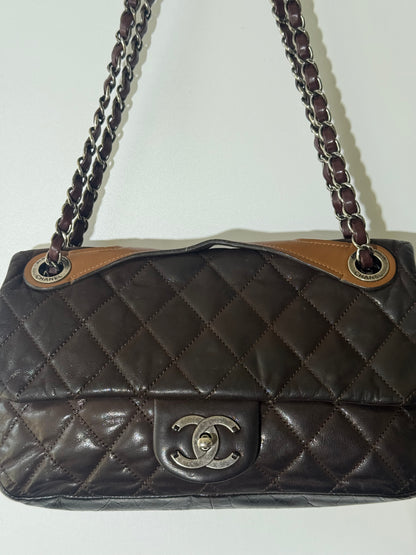 Chanel Brown In The Mix Flap Bag