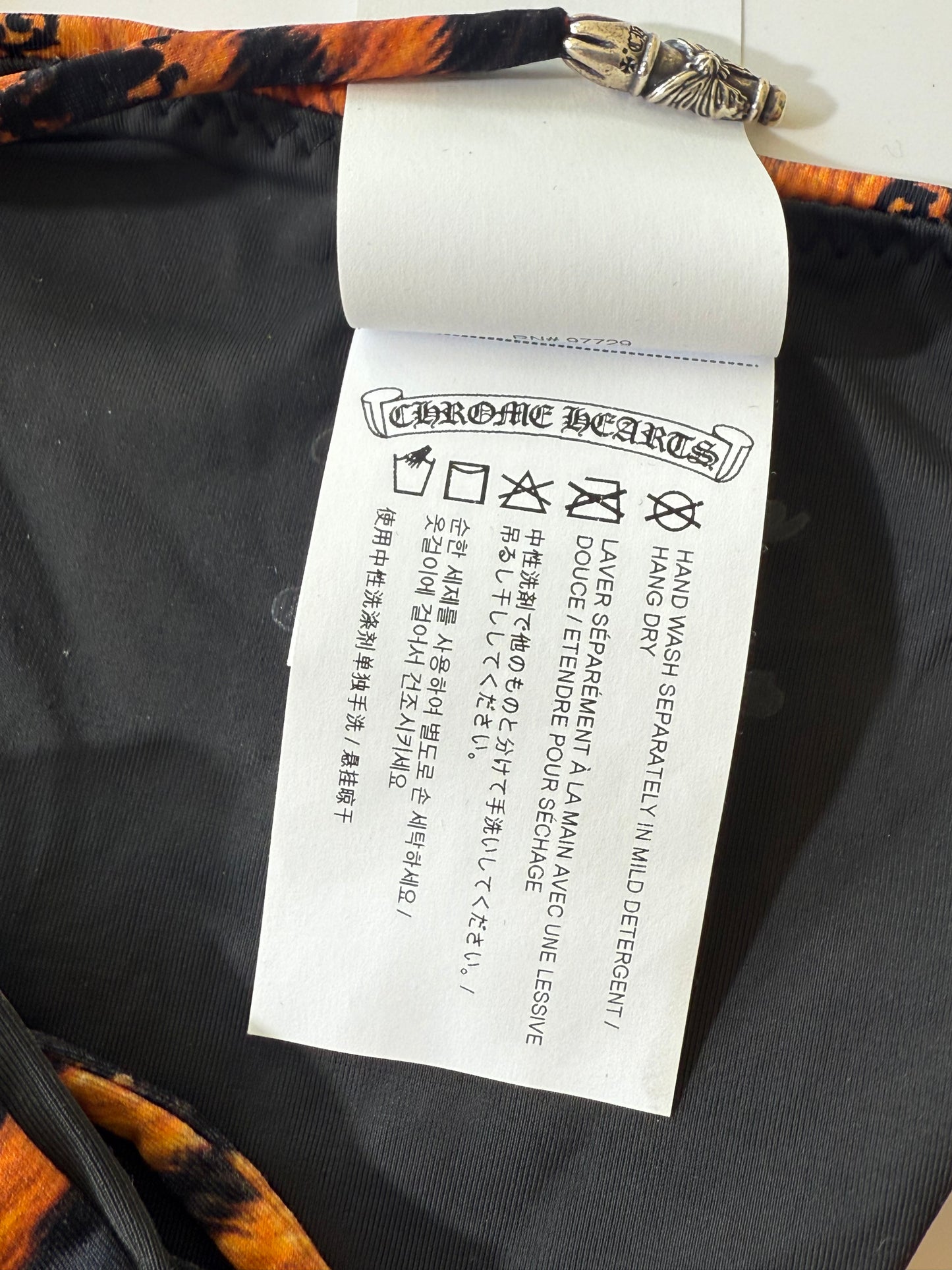 Chrome Hearts x Dipped in Blue Orange Tiger Bikini Set