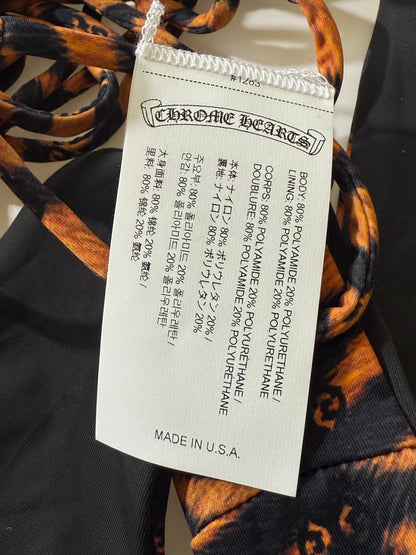 Chrome Hearts x Dipped in Blue Orange Tiger Bikini Set