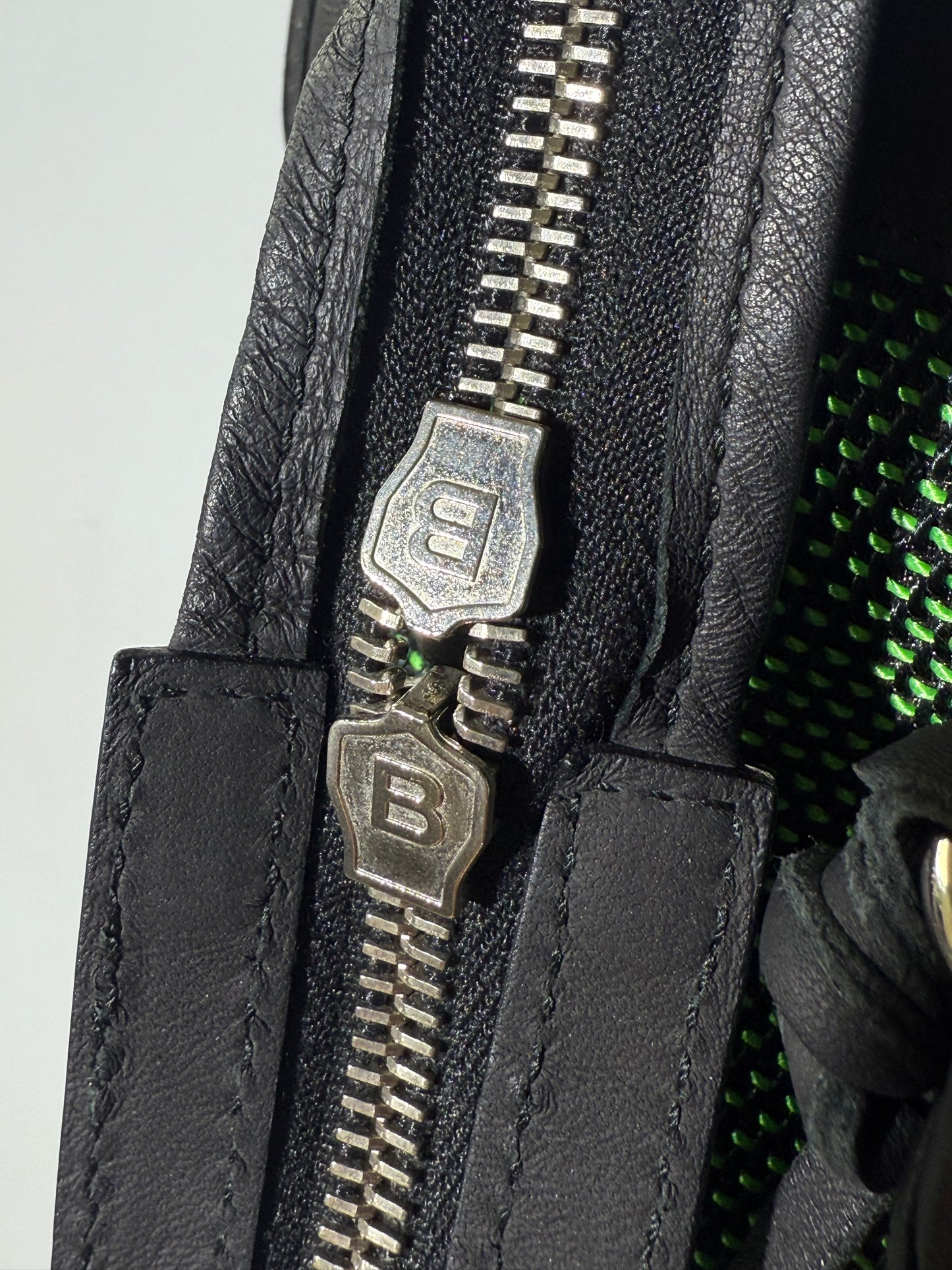 2000’s Balenciaga Green Mesh Motocross Classic City Bag