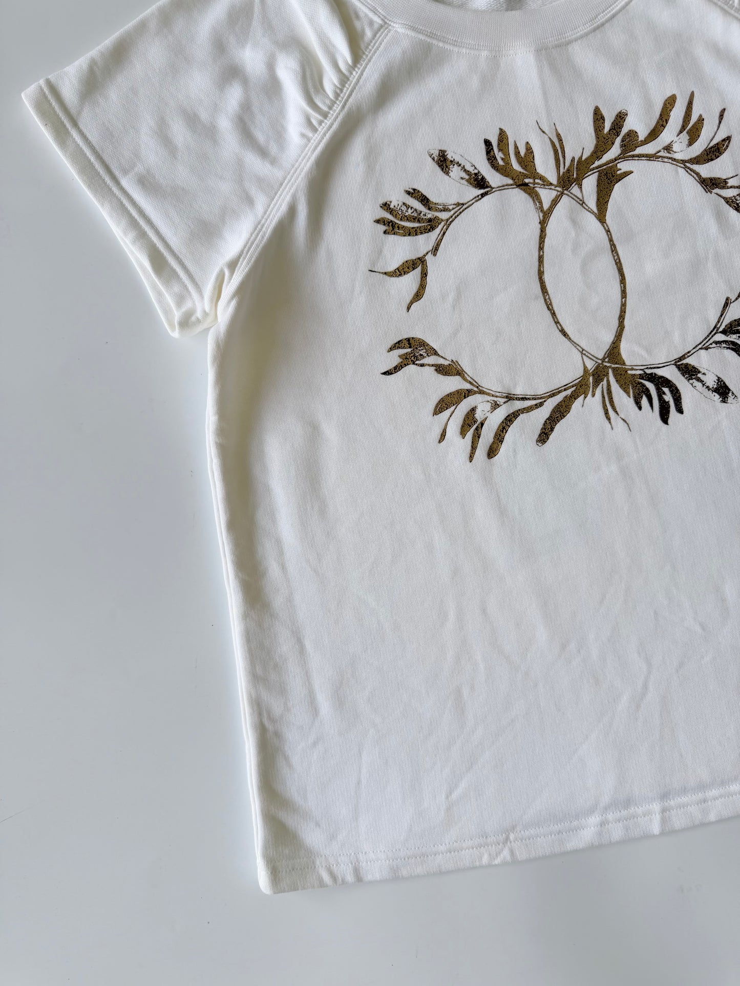 Chanel Metallic Leaf Coco Mark Tee