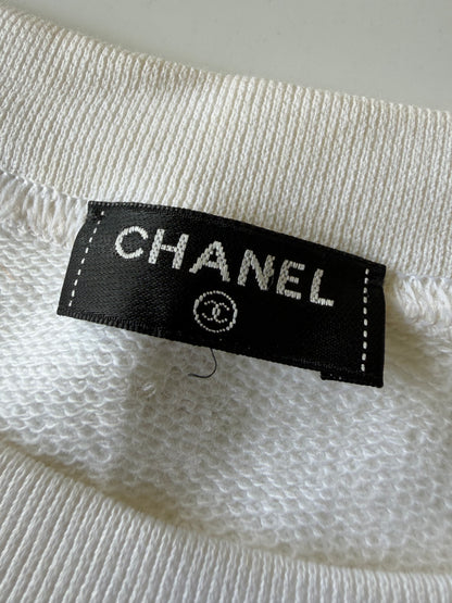 Chanel Metallic Leaf Coco Mark Tee