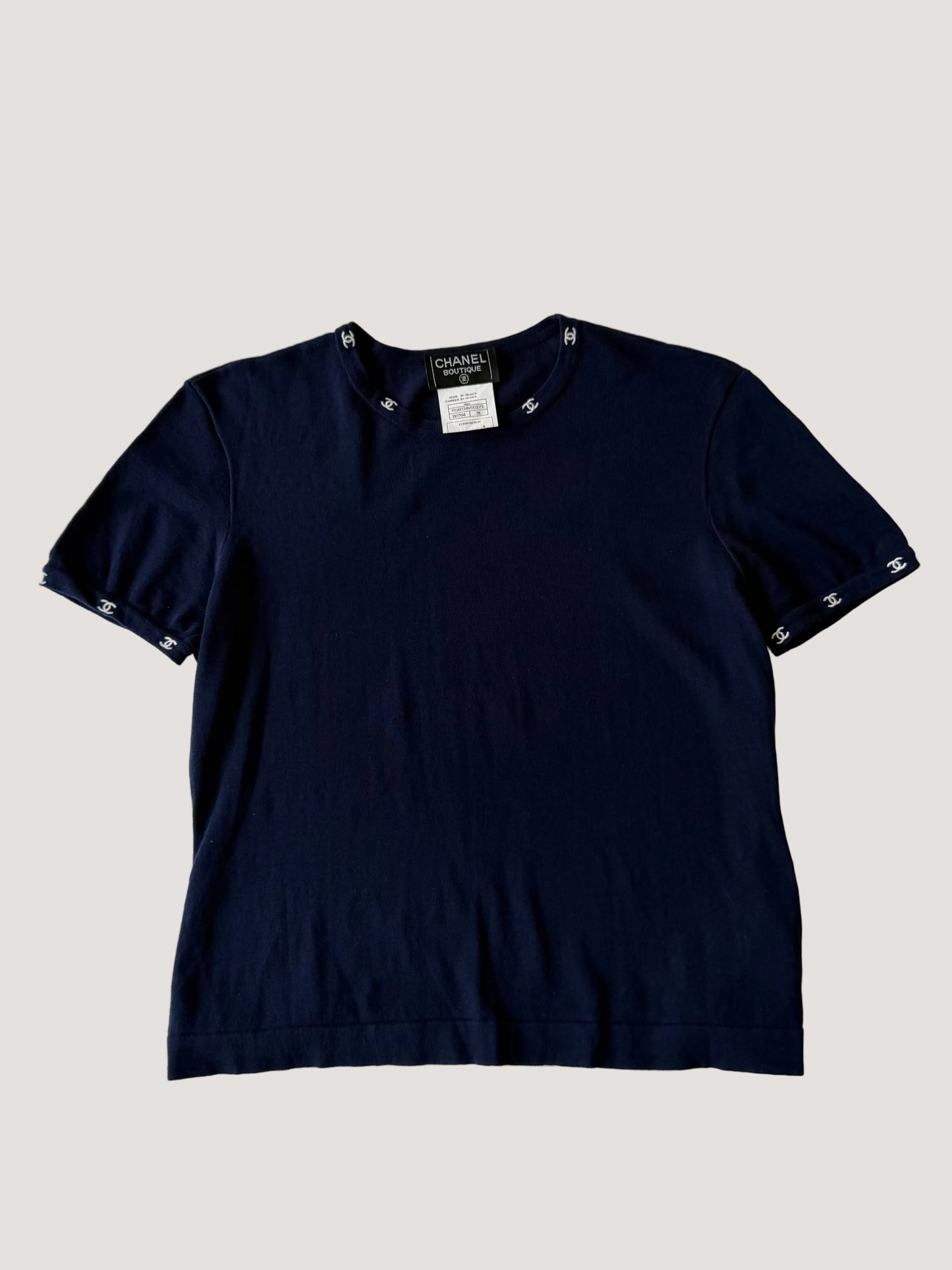 1997 Chanel Boutique Coco Mark Maillot T-Shirt