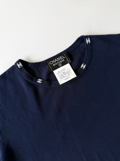 1997 Chanel Boutique Coco Mark Maillot T-Shirt