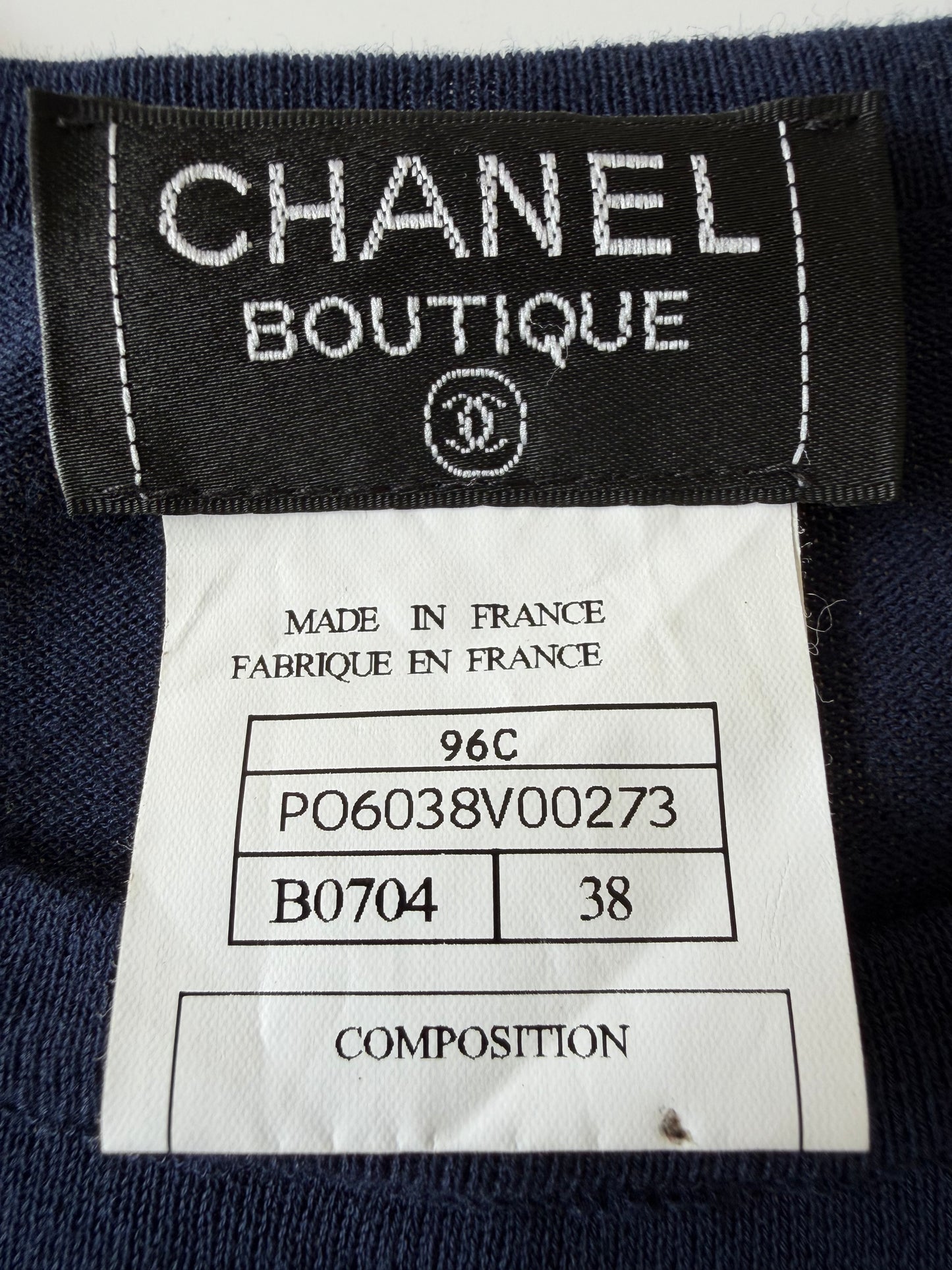 1997 Chanel Boutique Coco Mark Maillot T-Shirt