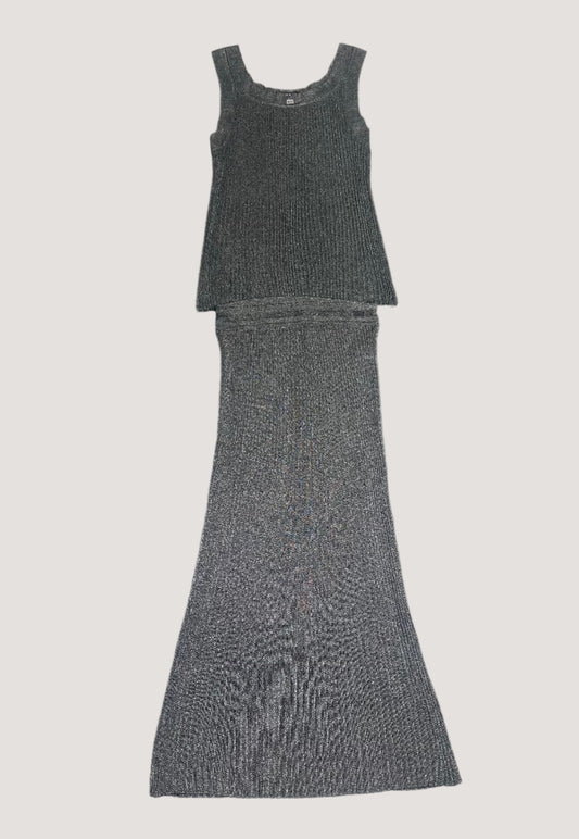 Chanel Pleated Tank Top & Skirt Set