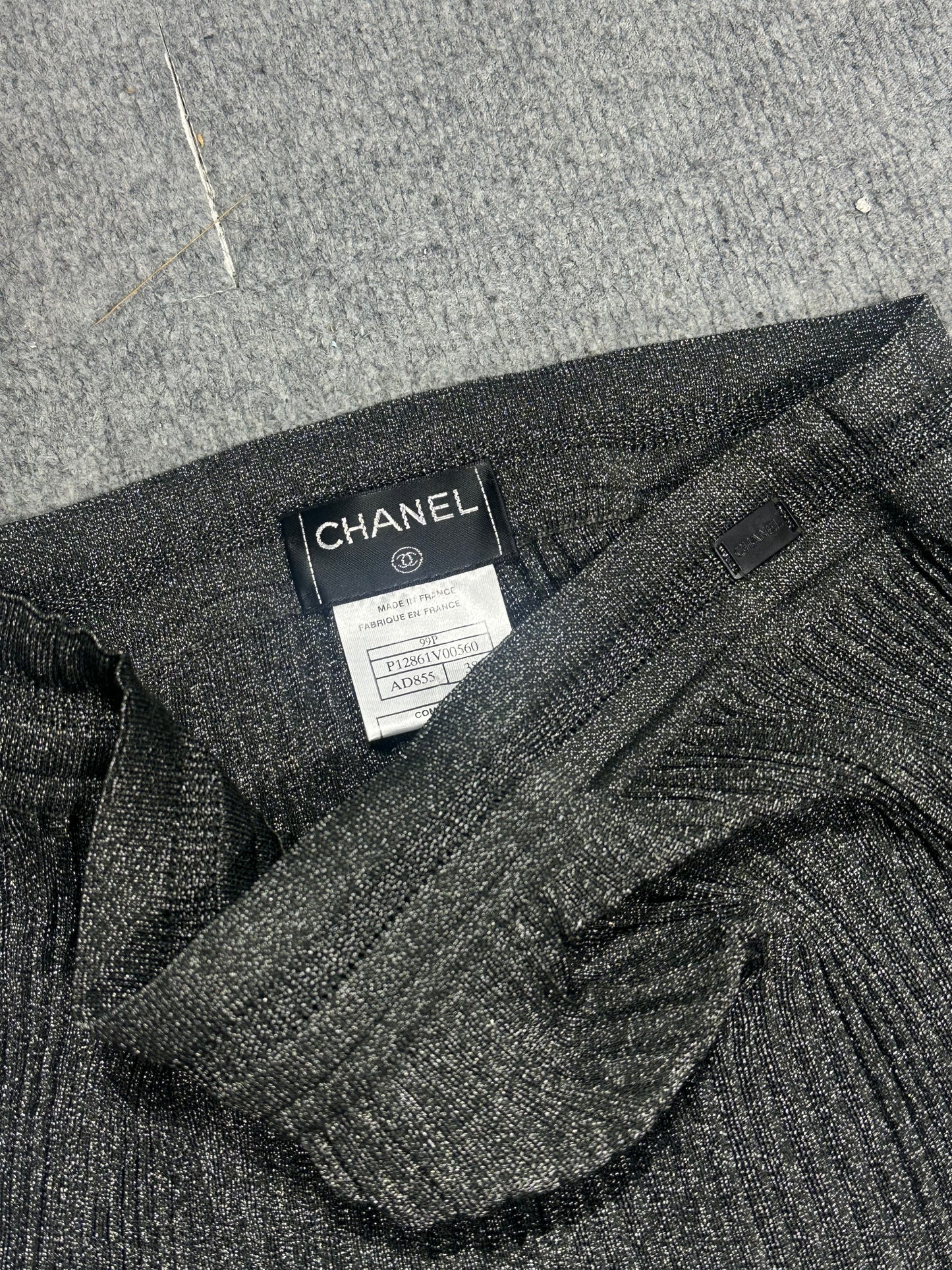Chanel Pleated Tank Top & Skirt Set