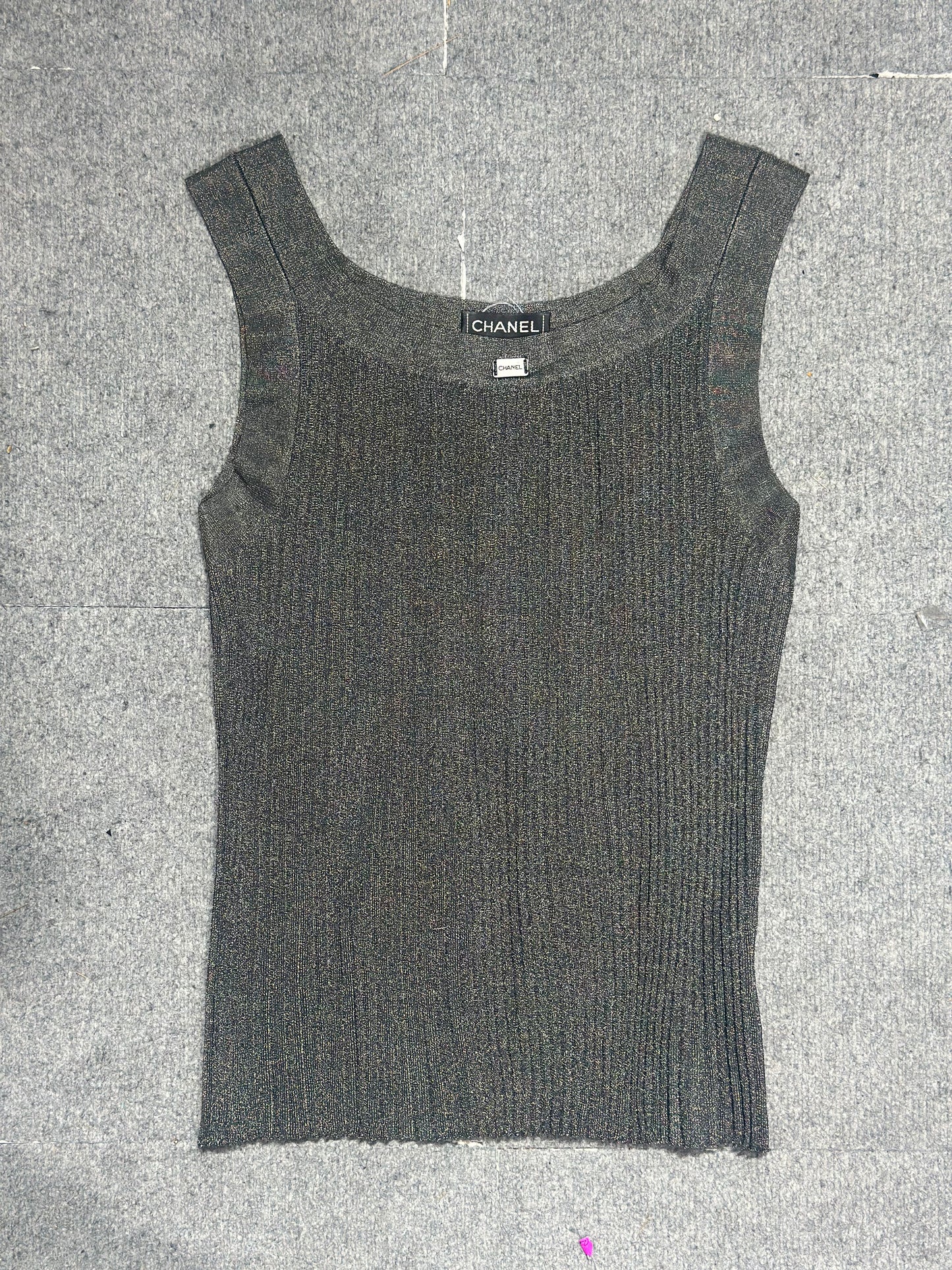 Chanel Pleated Tank Top & Skirt Set