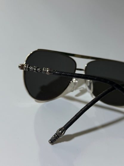 Chrome Hearts Muncher Double Dip Leather Sunglass