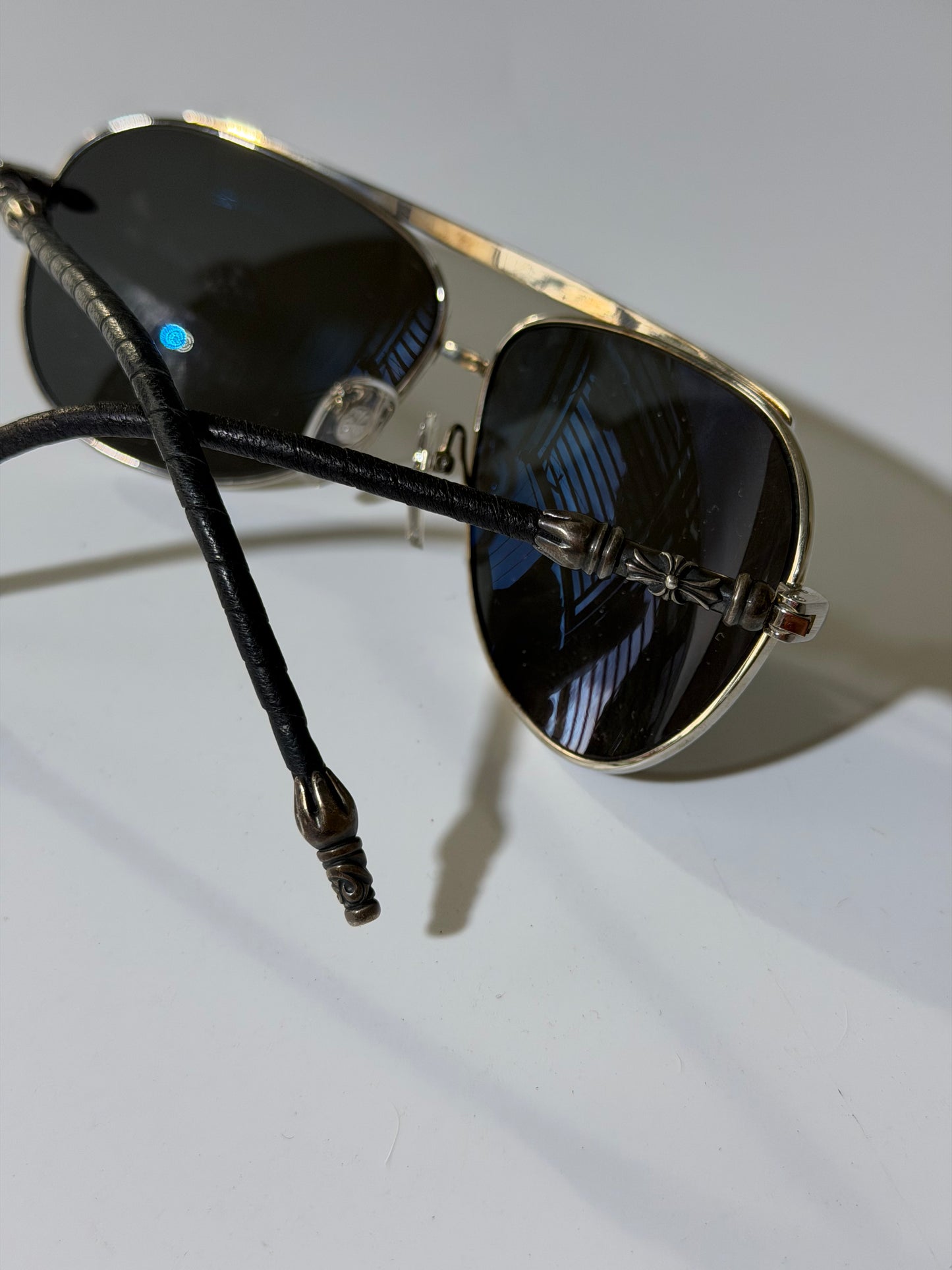 Chrome Hearts Muncher Double Dip Leather Sunglass