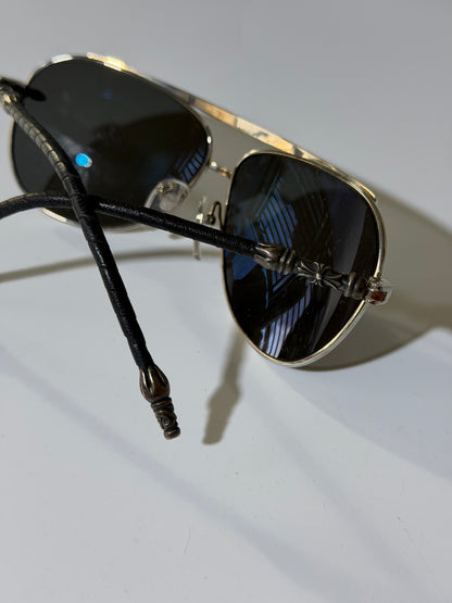 Chrome Hearts Muncher Double Dip Leather Sunglass