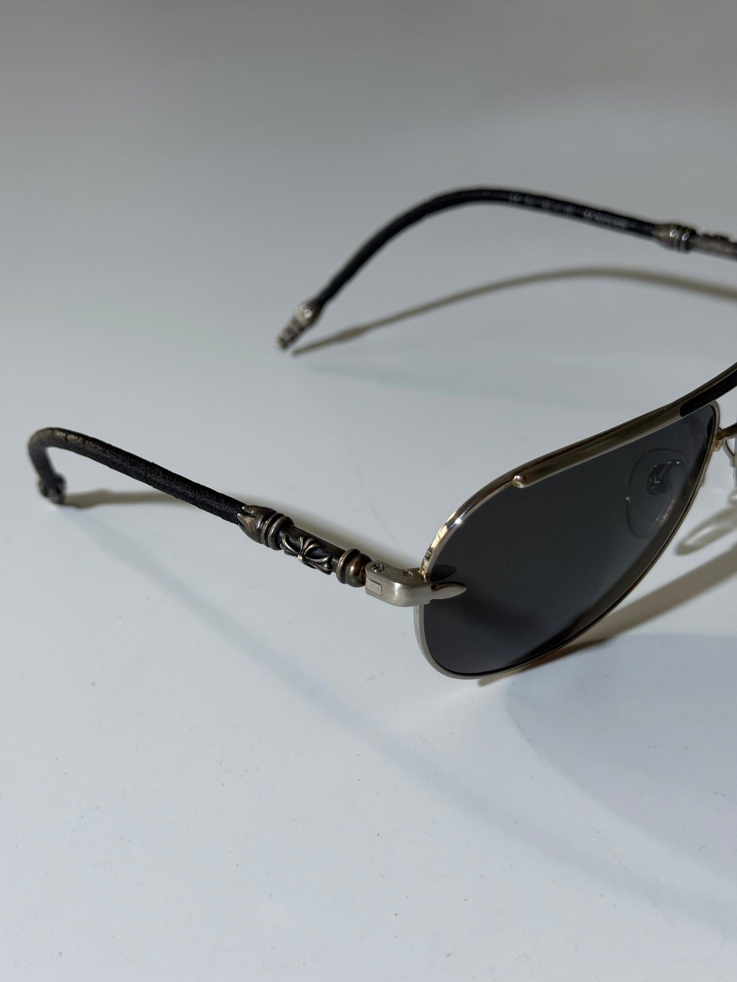 Chrome Hearts Muncher Double Dip Leather Sunglass