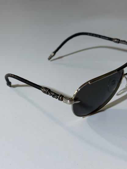 Chrome Hearts Muncher Double Dip Leather Sunglass