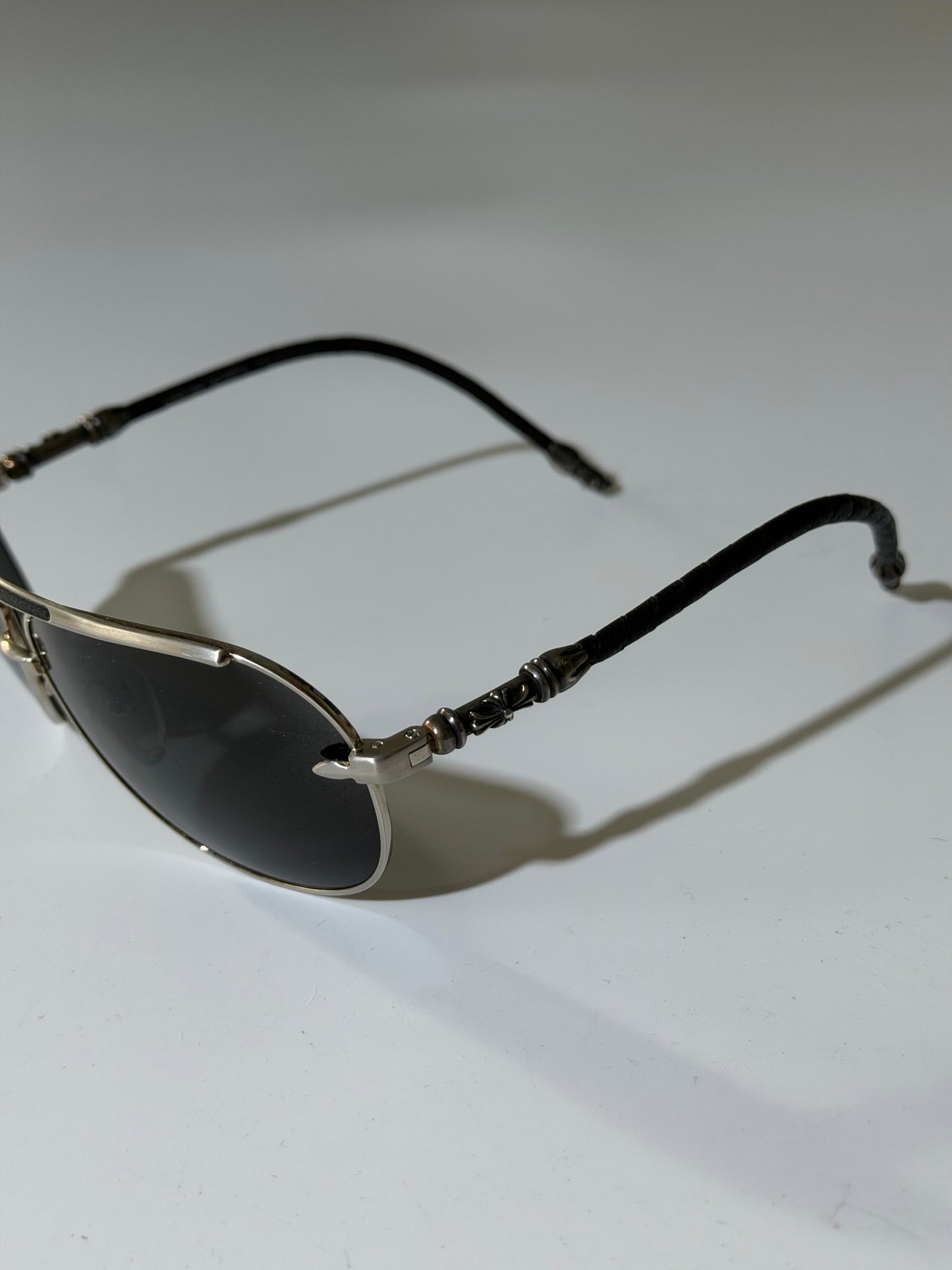 Chrome Hearts Muncher Double Dip Leather Sunglass