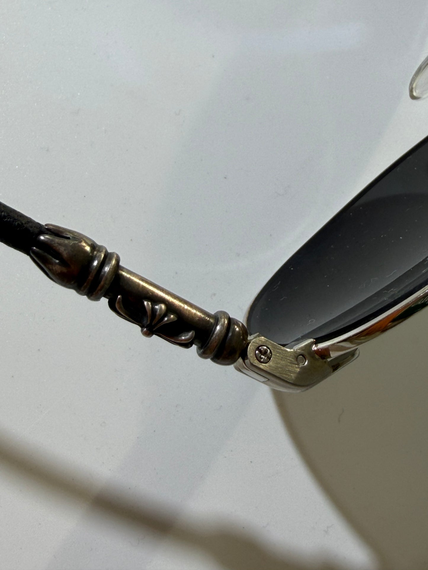 Chrome Hearts Muncher Double Dip Leather Sunglass