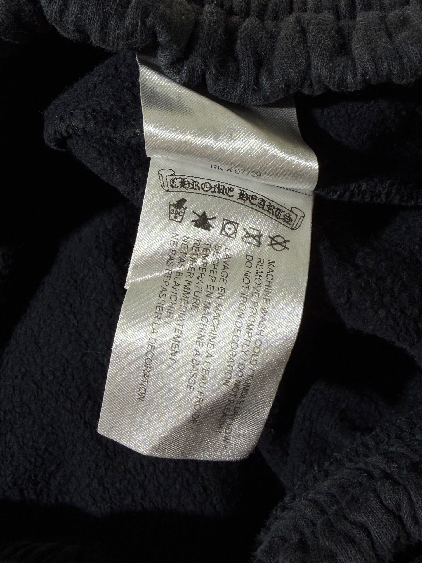 Chrome Hearts Script Black Sweatpants