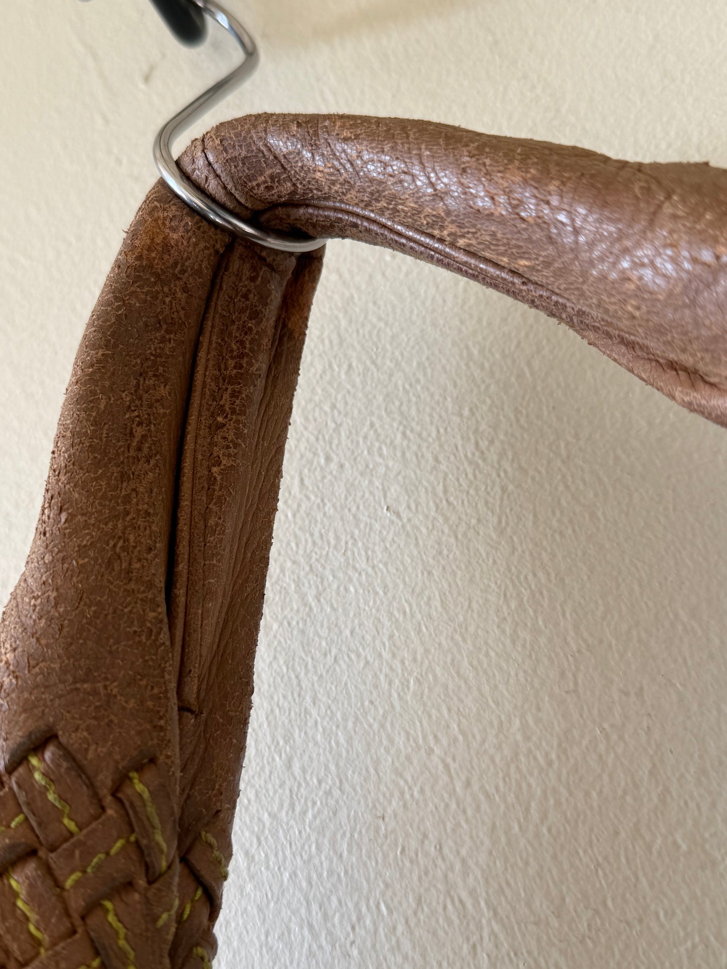 Bottega Veneta Intrecciato Woven Leather Hobo Brown Bag