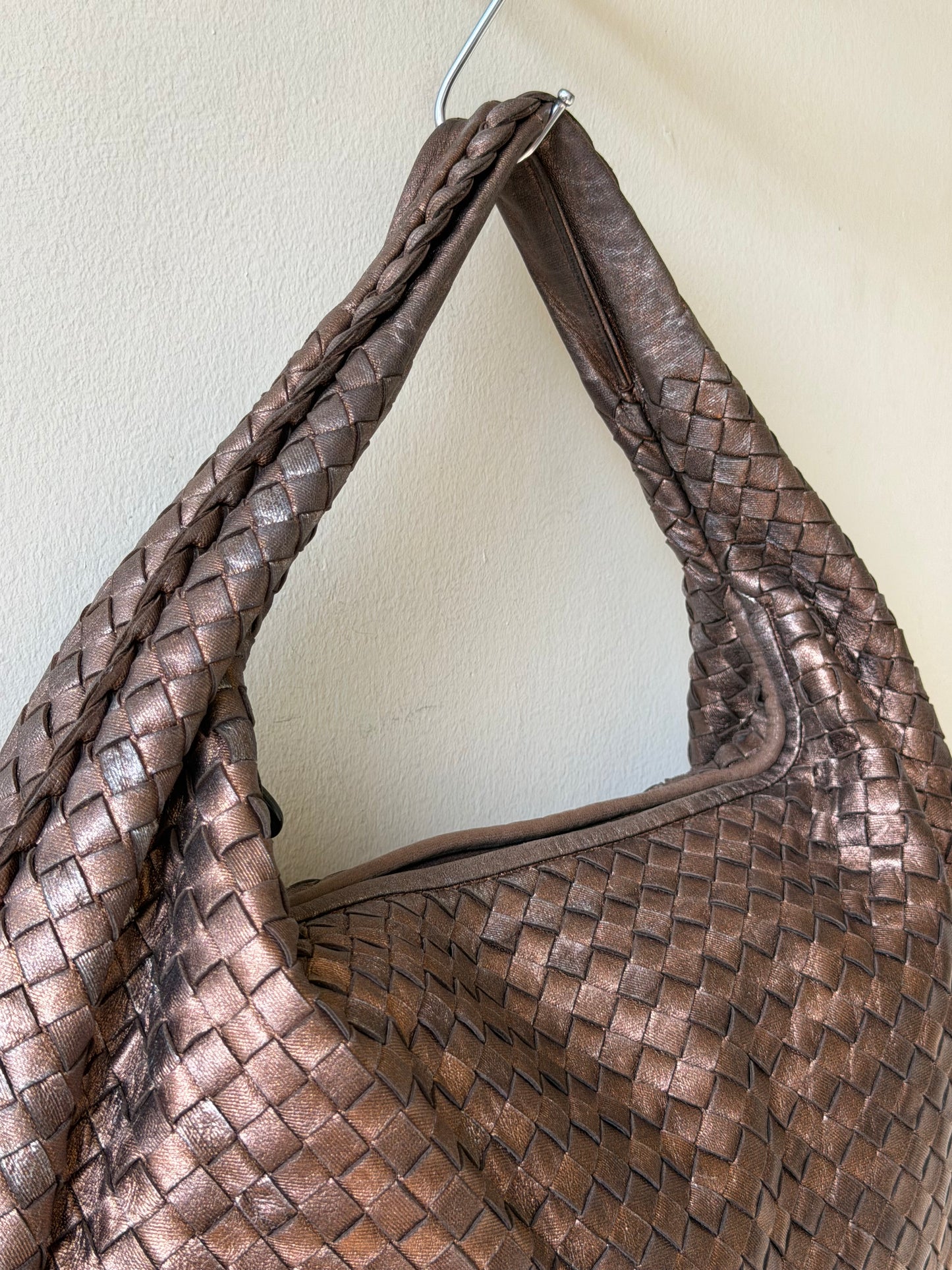 Bottega Veneta Woven Copper Hobo Bag