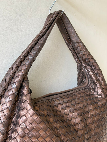 Bottega Veneta Woven Copper Hobo Bag