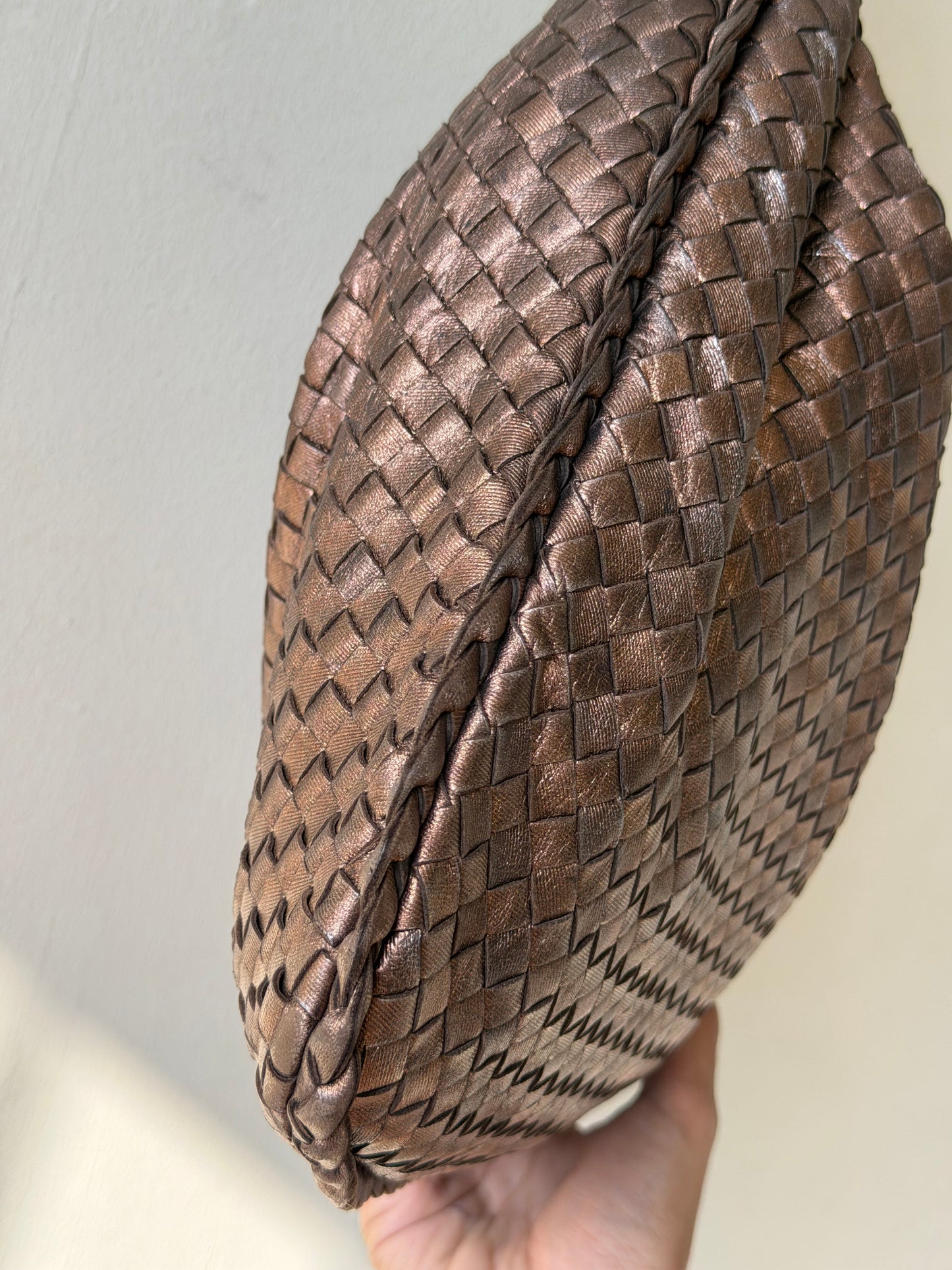 Bottega Veneta Woven Copper Hobo Bag