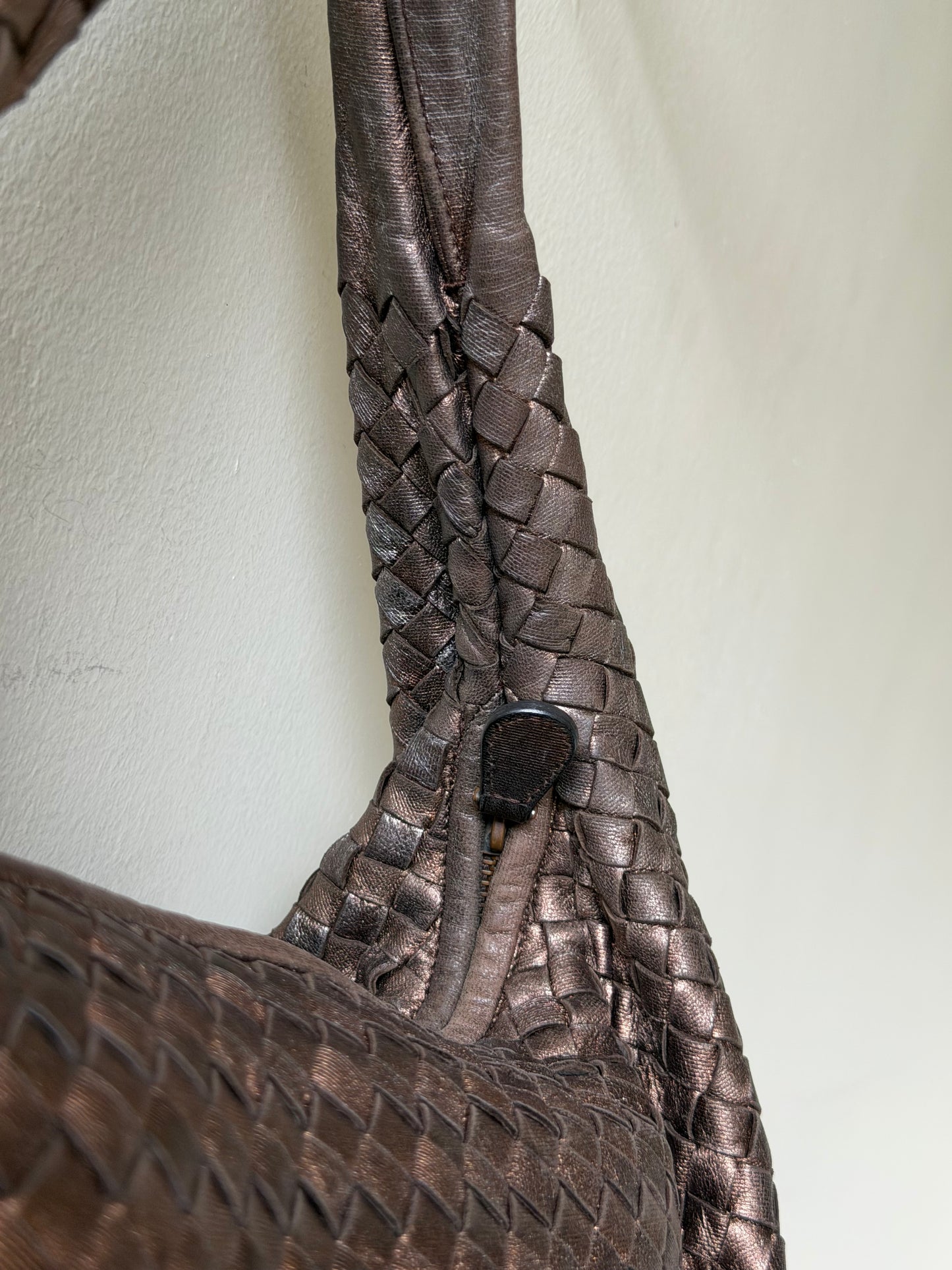 Bottega Veneta Woven Copper Hobo Bag