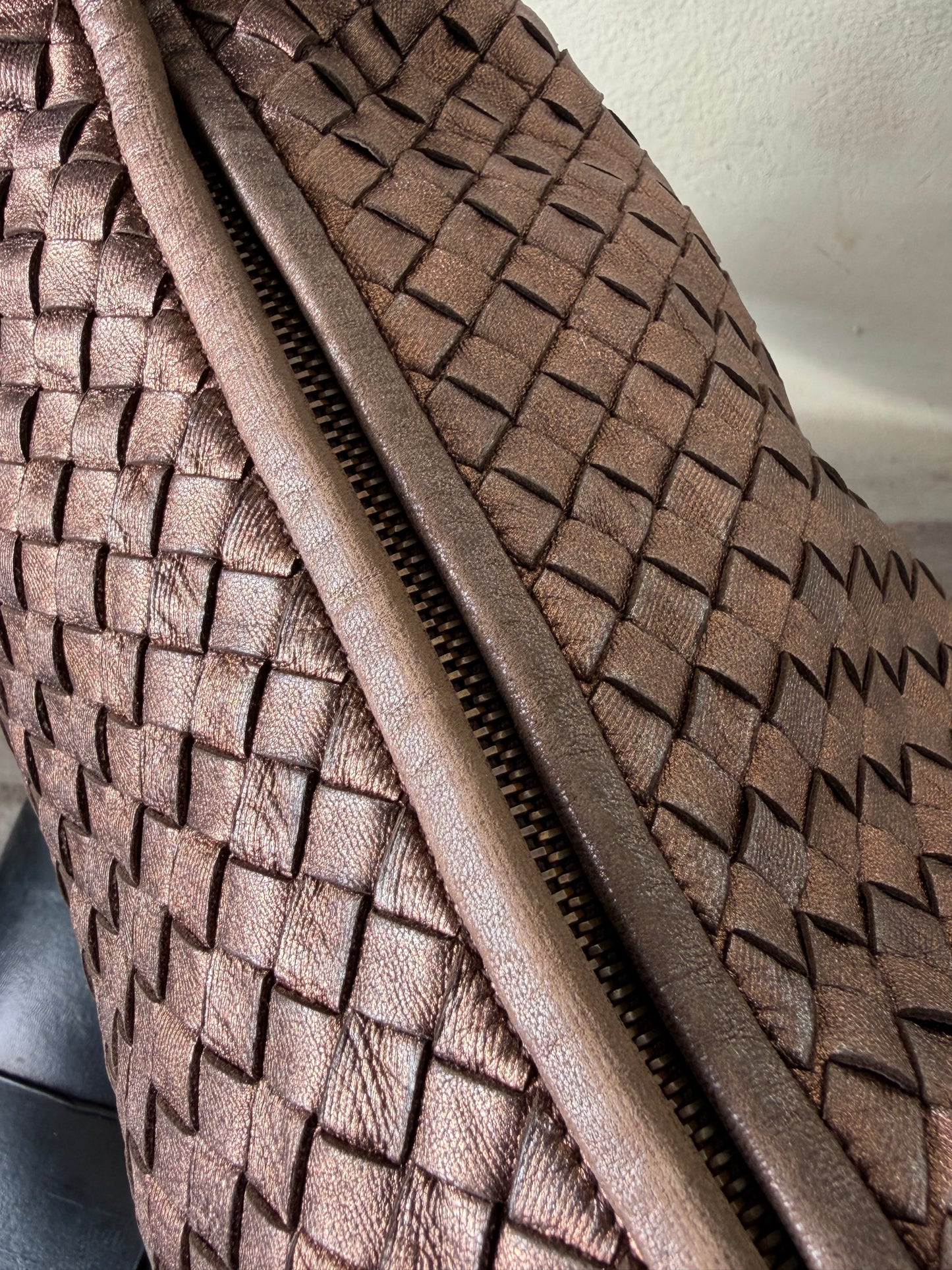 Bottega Veneta Woven Copper Hobo Bag
