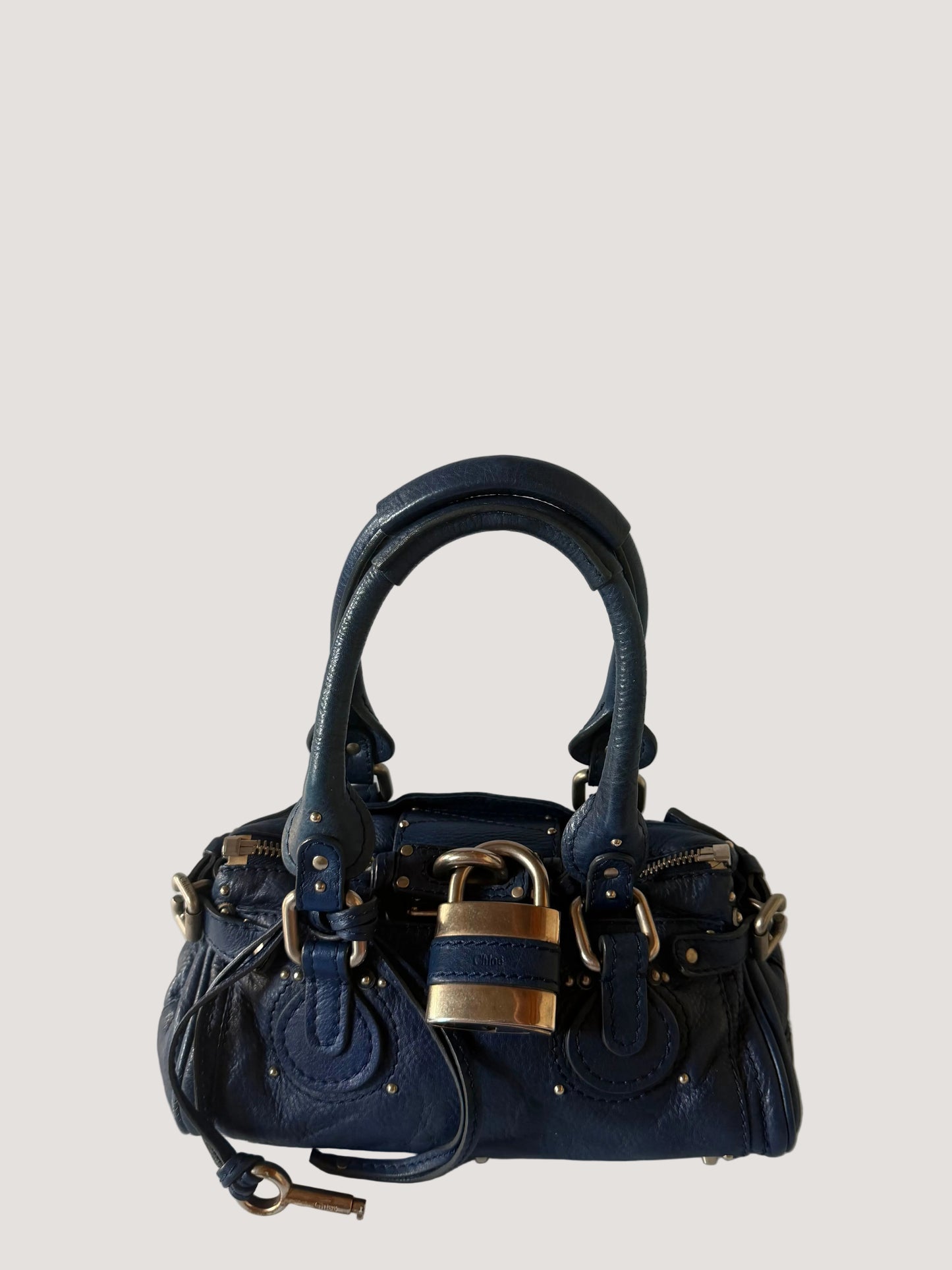 Chloe Blue Mini Paddington Satchel