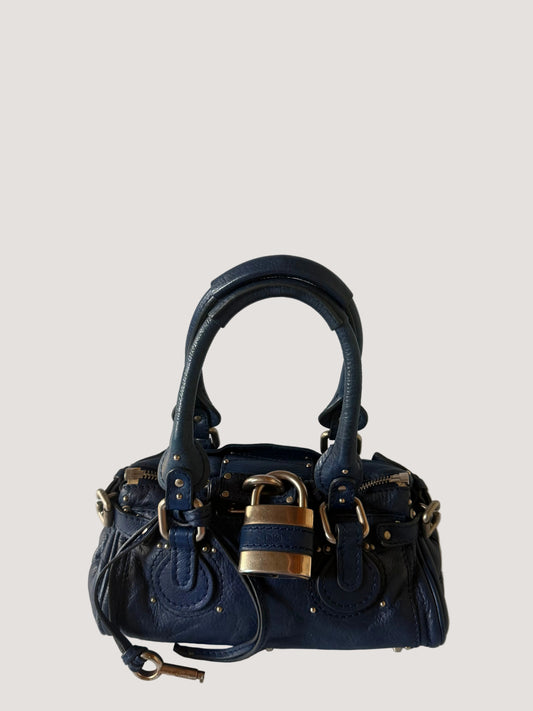 Chloe Blue Mini Paddington Satchel