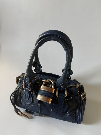 Chloe Blue Mini Paddington Satchel