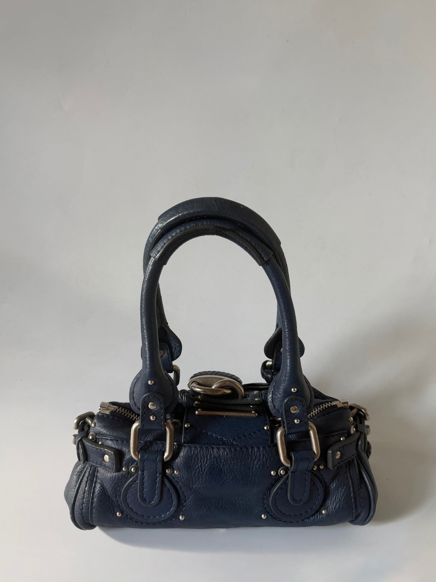 Chloe Blue Mini Paddington Satchel