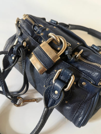 Chloe Blue Mini Paddington Satchel