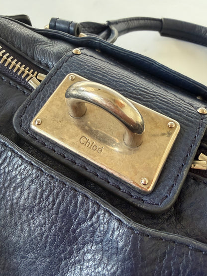 Chloe Blue Mini Paddington Satchel