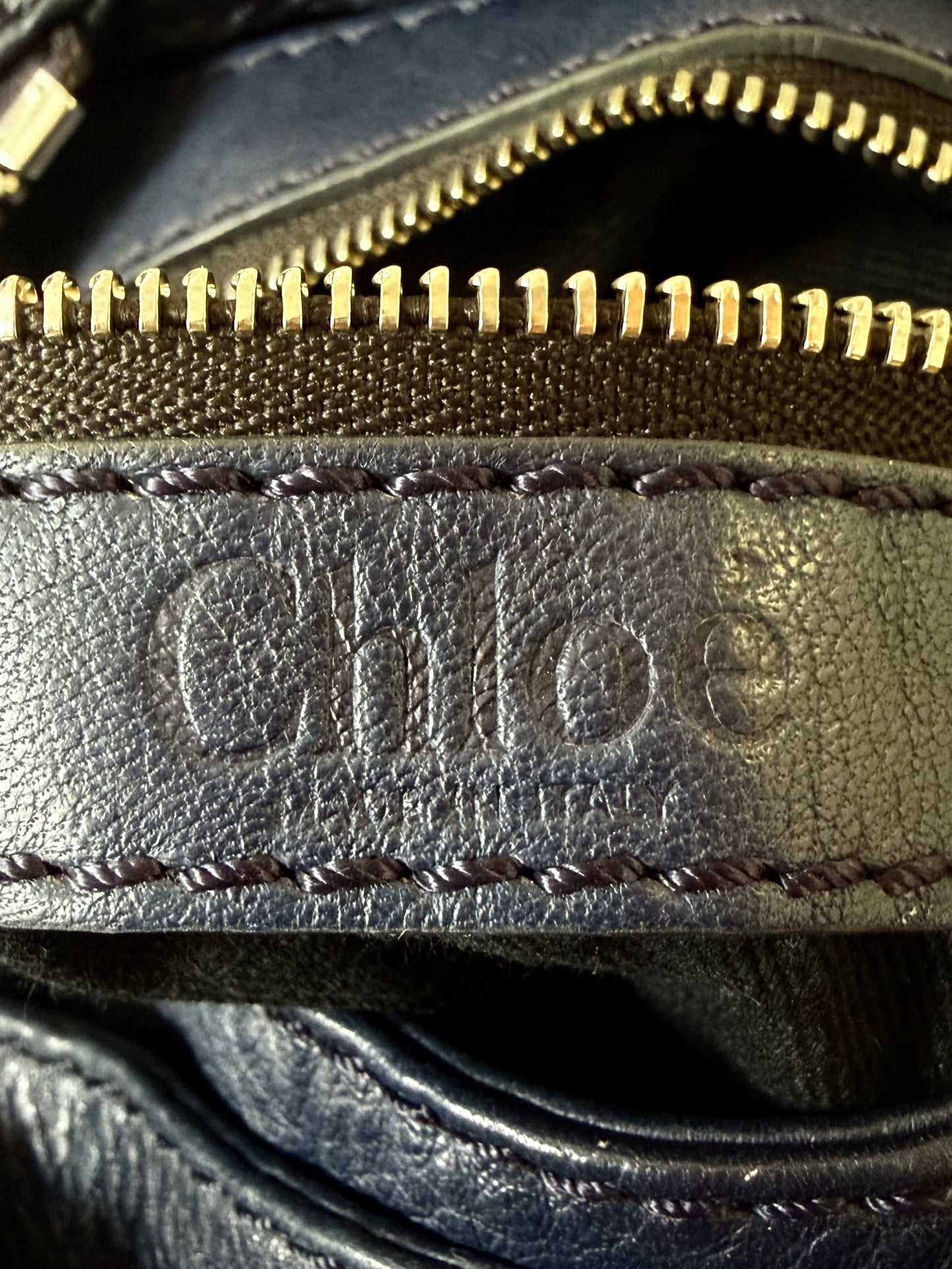 Chloe Blue Mini Paddington Satchel
