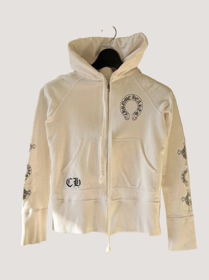 Chrome Hearts Plus Cross Horseshoe Hoodie in White