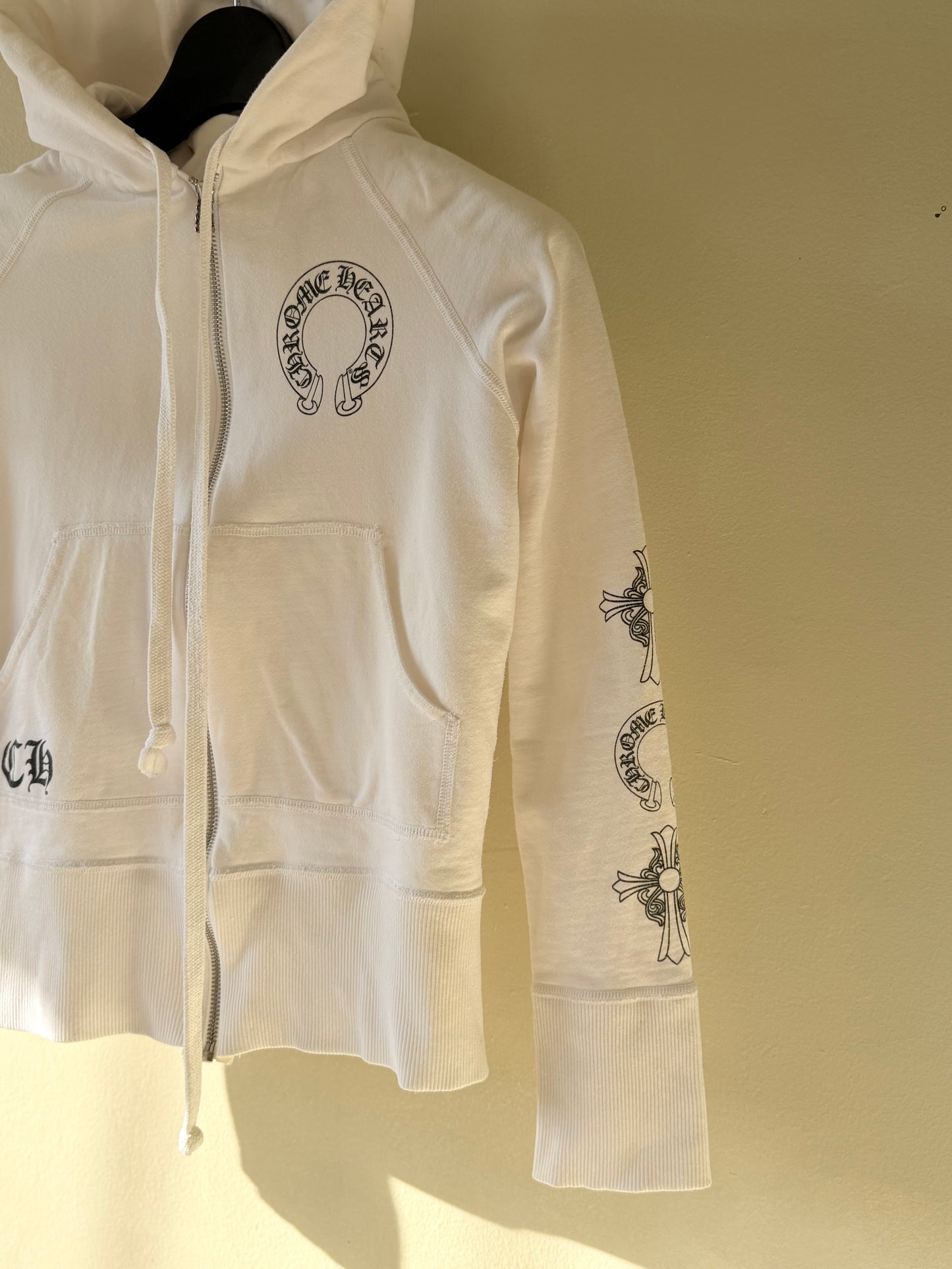 Chrome Hearts Plus Cross Horseshoe Hoodie in White