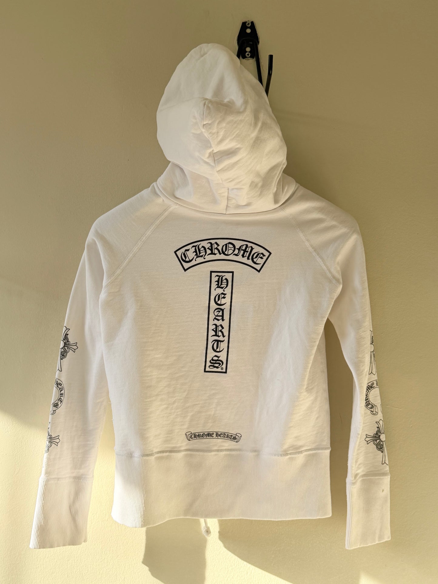 Chrome Hearts Plus Cross Horseshoe Hoodie in White