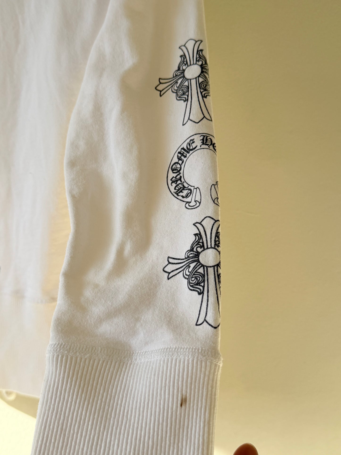 Chrome Hearts Plus Cross Horseshoe Hoodie in White