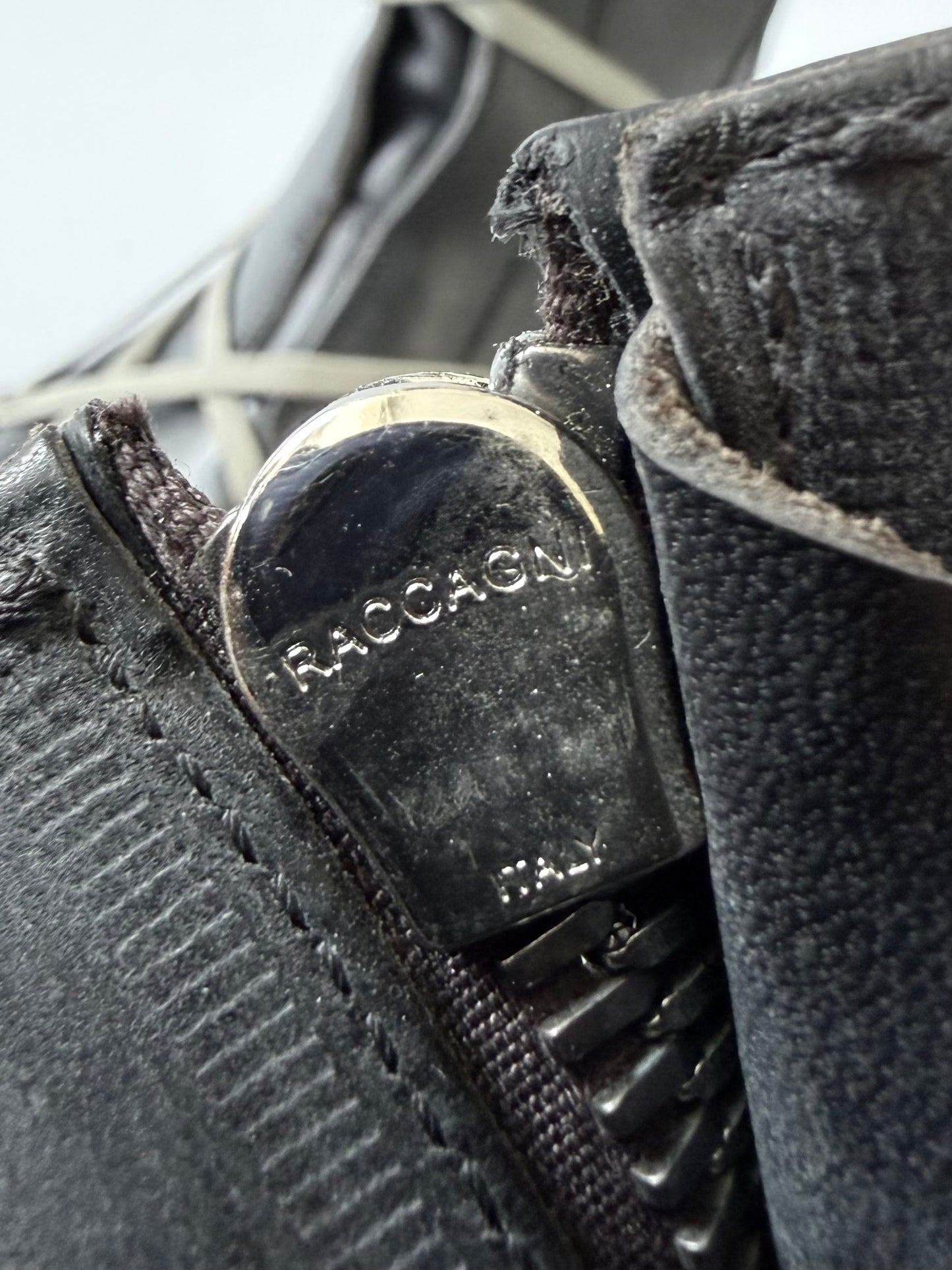 Rick Owens Black Lace-Up Creeper Boots