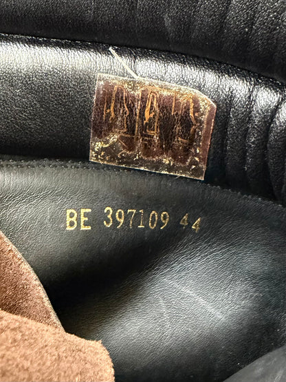 Saint Laurent Paris Browne Suede Trekker 25 Combat Boots