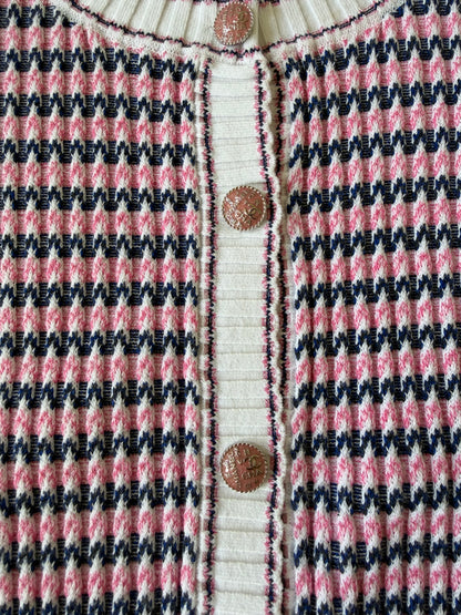 Chanel Stripped Multicolor Cardigan