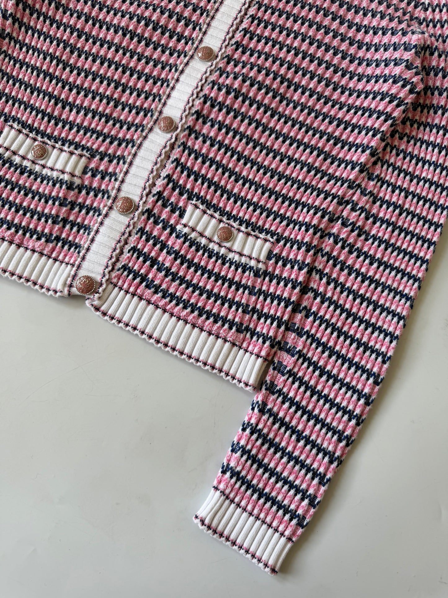 Chanel Stripped Multicolor Cardigan