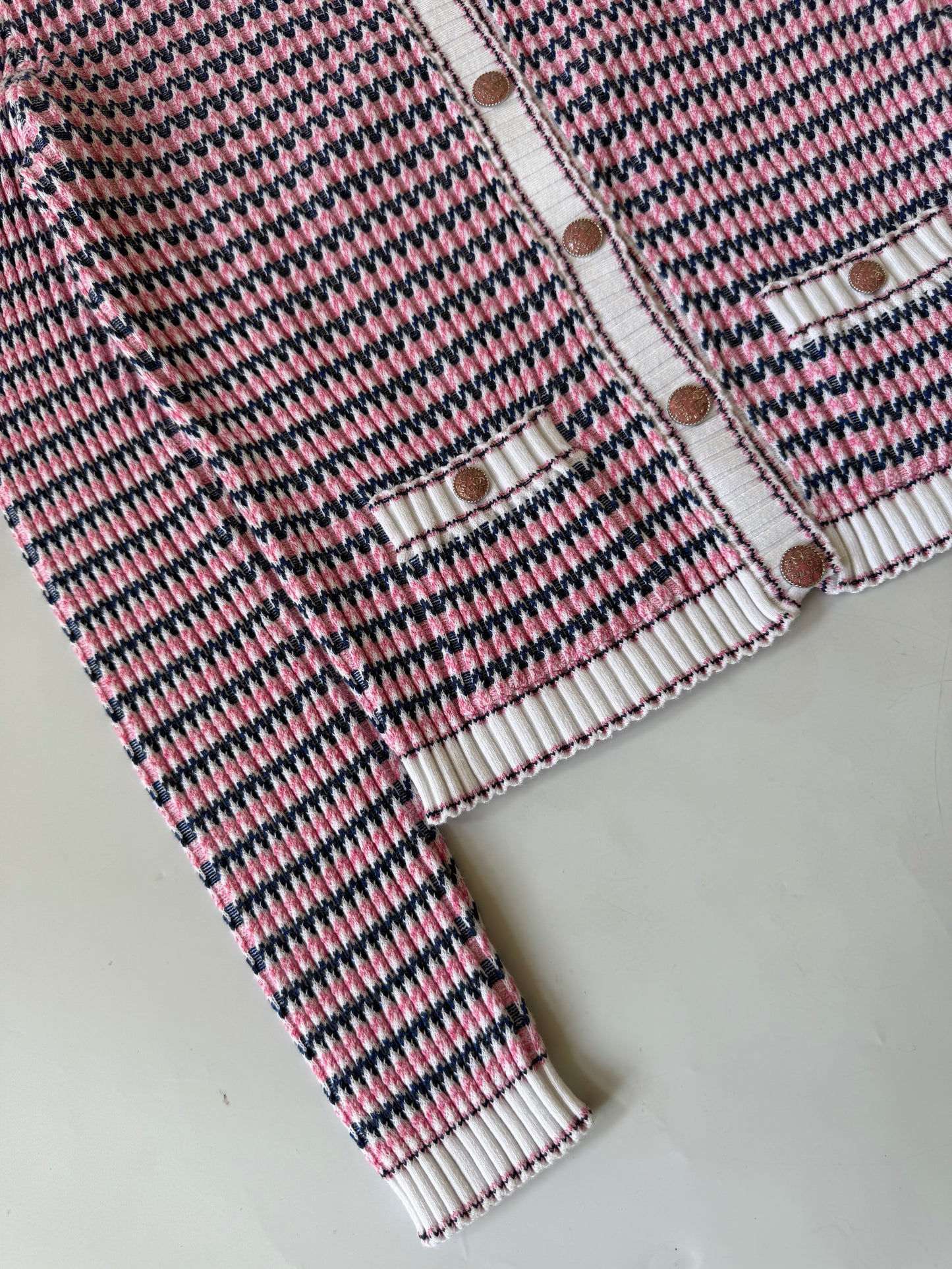 Chanel Stripped Multicolor Cardigan