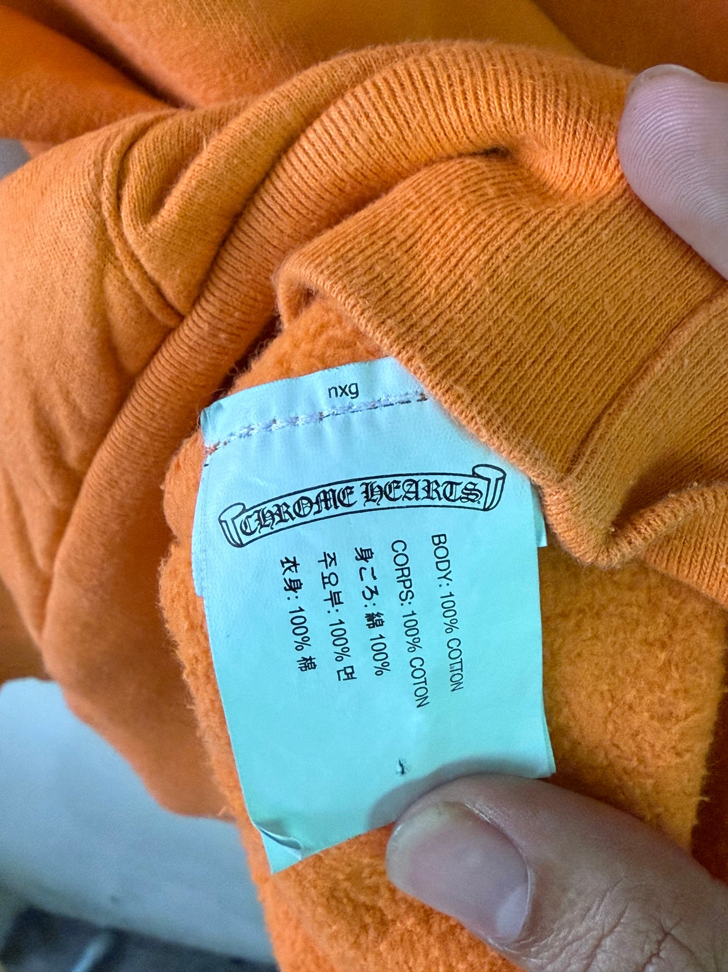Chrome Hearts x Off-White Orange Hoodie
